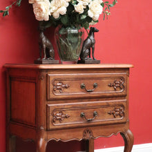 Load image into Gallery viewer, x SOLD Vintage French Chest of Drawers, French 2 Drawer Hall Cabinet Bedside Lamp Table B10461
