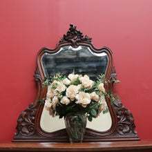 Load image into Gallery viewer, x SOLD Antique French Carved Walnut Louis XV style Bevelled Vanity Mantle Mirror B10718

