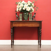 Load image into Gallery viewer, Antique English Lamp Table. English Mahogany Side Table, Coffee  or Hall Table
