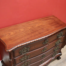 Load image into Gallery viewer, x SOLD Vintage French Mahogany 4 Drawer Carved Bedroom Hallway Chest of Drawers Cabinet B10704
