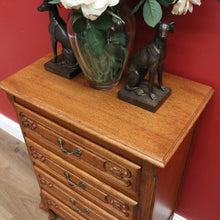 Load image into Gallery viewer, x SOLD Vintage French Chest of Drawers, Lingerie Chest, Hall Cupboard, Oak Tall Boy B10953
