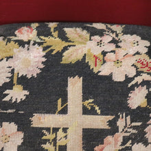 Load image into Gallery viewer, x SOLD Antique French Prayer Chair, Home Worship Kneeler for Prayer. Tapestry Seat Rest B11190
