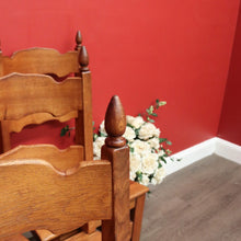 Load image into Gallery viewer, x SOLD Set of 6 Dining Chairs, Antique French Oak Kitchen Chairs, Ladder Back Chairs B10504
