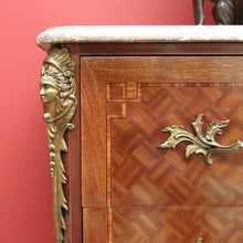 Load image into Gallery viewer, x SOLD Antique French Chest of Drawers, Walnut and Marble 2 Drawer Hall Cabinet Chest B10548
