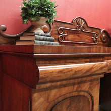 Load image into Gallery viewer, x SOLD Antique English Mahogany Sideboard Antique Inverted Twin Pedestal Sideboard B10984
