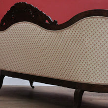 Load image into Gallery viewer, x SOLD Antique English Chaise, Sofa, Lounge.  Mahogany Settee, 3 seat Armchair Lounge B10971
