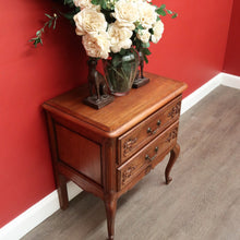 Load image into Gallery viewer, x SOLD Vintage French Chest of Drawers, French 2 Drawer Hall Cabinet Bedside Lamp Table B10461
