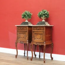 Load image into Gallery viewer, x SOLD Pair of French Antique Bedside Tables, Bedside Cabinets, Lamp Tables Side B10567
