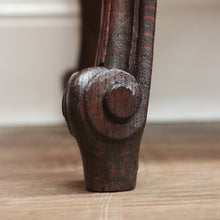 Load image into Gallery viewer, x SOLD Pair of Antique French Oak and Marble Top Bedside Tables Brass Handle Lamp Table B11027
