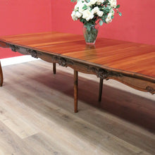 Load image into Gallery viewer, x SOLD Antique French Dining Table Antique Walnut 3 Leaf Extension Kitchen Dining Table B10689
