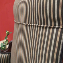 Load image into Gallery viewer, x SOLD Antique English Grandfather Chair, Walnut and Fabric Grandfather Armchair Seat B10989
