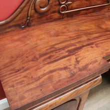 Load image into Gallery viewer, x SOLD Antique English Mahogany Sideboard Antique Inverted Twin Pedestal Sideboard B10984

