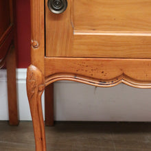 Load image into Gallery viewer, x SOLD Pair of French Bedside Cabinet in Cherrywood, One Drawers  Door Lamp Side Tables B10981
