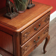 Load image into Gallery viewer, x SOLD Vintage French Chest of Drawers, French 2 Drawer Hall Cabinet Bedside Lamp Table B10461
