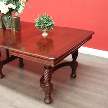 Load image into Gallery viewer, x SOLD Antique French Mahogany Dining Table, Kitchen Table with 3 Extension Leaves. B9874

