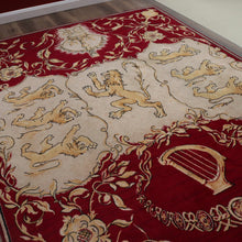 Load image into Gallery viewer, x SOLD Antique Handmade Rug, c1952 Coronation of Her Majesty Queen Elizabeth II Rug. B11093
