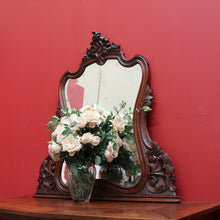 Load image into Gallery viewer, x SOLD Antique French Carved Walnut Louis XV style Bevelled Vanity Mantle Mirror B10718
