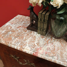 Load image into Gallery viewer, x SOLD Antique French Chest of Drawers, Walnut and Marble 2 Drawer Hall Cabinet Chest B10548
