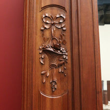 Load image into Gallery viewer, x SOLD Antique French Armoire, French Walnut Linen Press, Hall Cabinet Bevelled Mirror B10830

