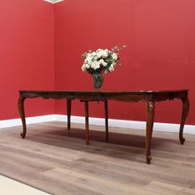 Load image into Gallery viewer, x SOLD Antique French Dining Table Antique Walnut 3 Leaf Extension Kitchen Dining Table B10689
