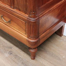 Load image into Gallery viewer, x SOLD Antique French Armoire, French Walnut Linen Press, Hall Cabinet Bevelled Mirror B10830

