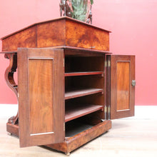 Load image into Gallery viewer, x SOLD Antique English Davenport Leather Top Desk, Writing Desk, Storage Locks and Keys B11003
