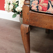 Load image into Gallery viewer, x SOLD Antique Georgian Oak Settle, Hall Chair, English Oak Bench Seat or Arm Chair. B9673
