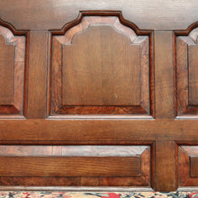 Load image into Gallery viewer, x SOLD Antique Georgian Oak Settle, Hall Chair, English Oak Bench Seat or Arm Chair. B9673
