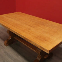 Load image into Gallery viewer, x SOLD Antique French Oak Refectory Table Dining Table Church Gothic Quatrefoil Shape to Pedestal B10317
