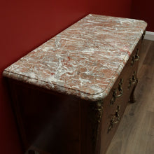 Load image into Gallery viewer, x SOLD Antique French Chest of Drawers, Walnut and Marble 2 Drawer Hall Cabinet Chest B10548
