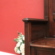 Load image into Gallery viewer, x SOLD Antique French Armchair, Priests Chair, Gothic Church Entry Foyer Chair B11086
