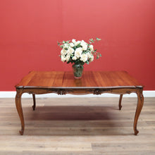 Load image into Gallery viewer, x SOLD Antique French Dining Table Antique Walnut 3 Leaf Extension Kitchen Dining Table B10689
