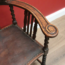 Load image into Gallery viewer, x SOLD Antique French Armchair, Office Chair, Desk Chair, U Shaped Bedroom, Hall Chair B10784
