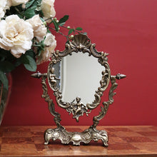 Load image into Gallery viewer, Antique French Boudoir Mirror, Antique Brass Dressing Table Mirror Vanity Mirror B10756
