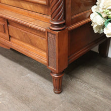 Load image into Gallery viewer, x SOLD Antique French Walnut and Bevelled Glass Door Bookcase Display China Cabinet. B10339
