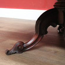 Load image into Gallery viewer, x SOLD Antique English Coffee Table, Victorian Single Pedestal Four Leg Coffee Table B11056
