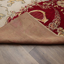 Load image into Gallery viewer, x SOLD Antique Handmade Rug, c1952 Coronation of Her Majesty Queen Elizabeth II Rug. B11093
