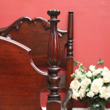 Load image into Gallery viewer, x SOLD Antique Australian Cedar Single Carved Bed, Head, Foot and rails B10733
