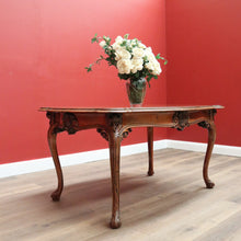 Load image into Gallery viewer, x SOLD Antique French Rosewood Dining Table, Gilt Brass Trim Kitchen Table Centre Table B10649
