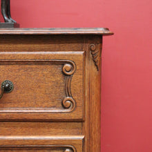 Load image into Gallery viewer, x SOLD Vintage French Chest of Drawers, Hall Cabinet Lamp Side Cupboard with 3 Drawers B10208

