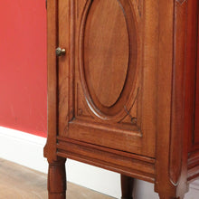Load image into Gallery viewer, x SOLD Antique French Walnut and Onyx Top Bedside Cabinet, Lamp, Side or Bedside Table B10906
