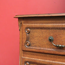 Load image into Gallery viewer, x SOLD Vintage French Chest of Drawers, Hall Cabinet Lamp Side Cupboard with 3 Drawers B10208
