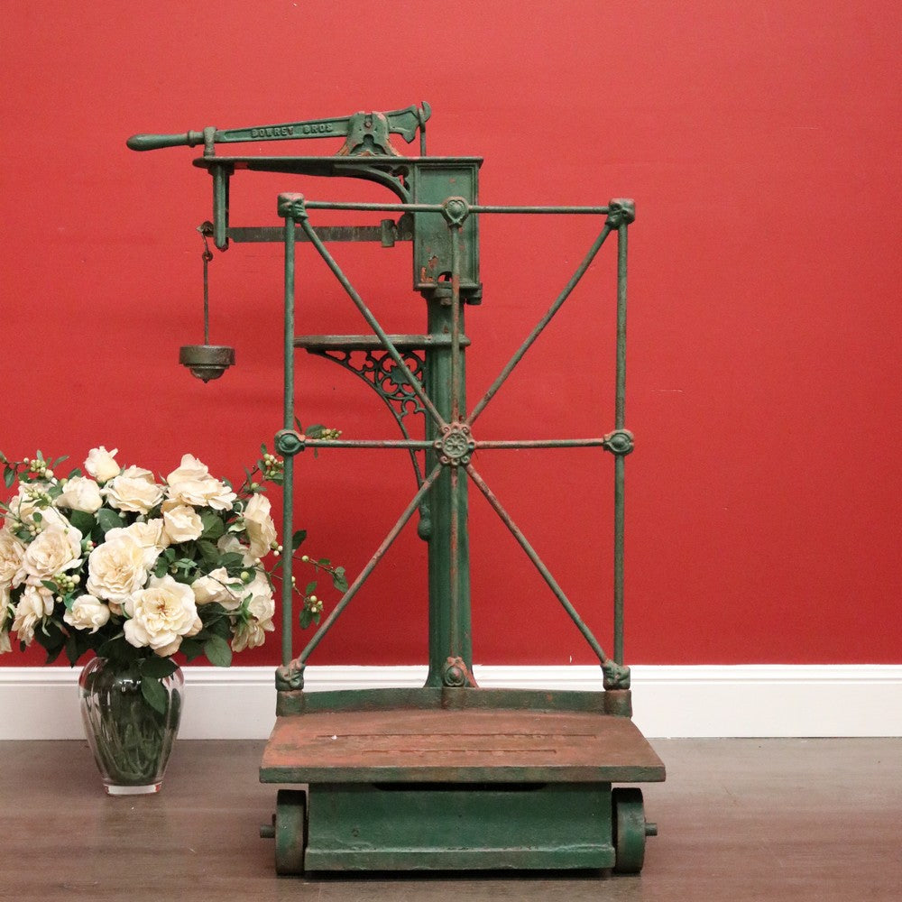Antique Railway Luggage Scales, Bowrey Bros Brothers Sydney Antique Scales