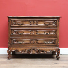 Load image into Gallery viewer, x SOLD Antique French Chest of Drawers, Oak 3 Drawer Hall Cabinet, Foyer Chest Drawers B10572
