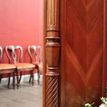 Load image into Gallery viewer, x SOLD Antique French Walnut and Bevelled Glass Door Bookcase Display China Cabinet. B10339
