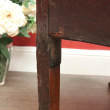 Load image into Gallery viewer, x SOLD Antique Georgian Oak Settle, Hall Chair, English Oak Bench Seat or Arm Chair. B9673

