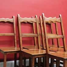 Load image into Gallery viewer, x SOLD Set of 6 Dining Chairs, Antique French Country Farmhouse Dining Kitchen Chairs B10483
