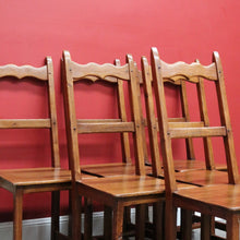 Load image into Gallery viewer, Set of 6 Dining Chairs, Antique French Country Farmhouse Dining Kitchen Chairs B10483
