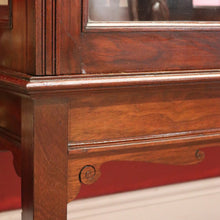 Load image into Gallery viewer, x SOLD Antique English Mahogany China Cabinet, Bookcase, 2 Door Hall Cabinet Cupboard B10994

