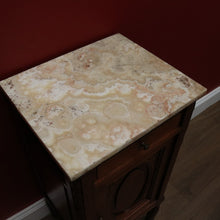 Load image into Gallery viewer, x SOLD Antique French Walnut and Onyx Top Bedside Cabinet, Lamp, Side or Bedside Table B10906
